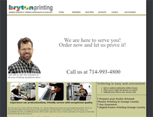 Tablet Screenshot of brytonprinting.com